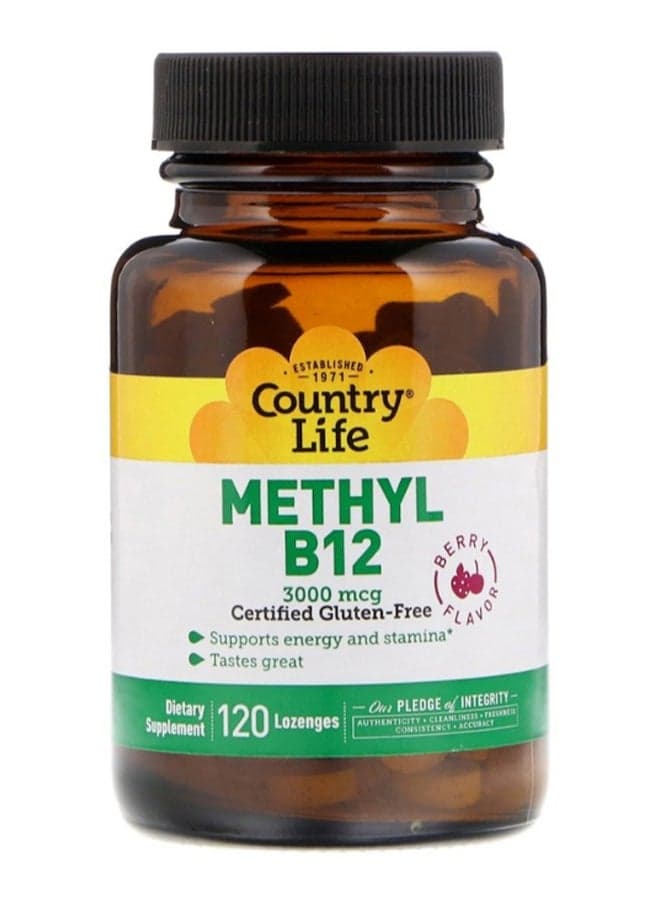 Berry Flavour Methyl B12 - 120 Lozenges