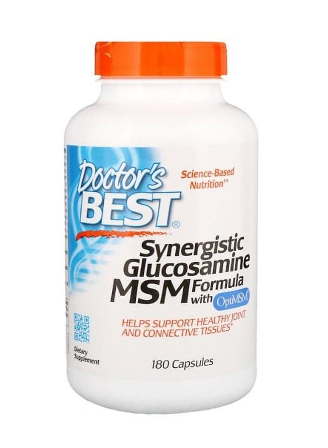 Synergistic Glucosamine MSM Formula With OptiMSM - 180 Capsules
