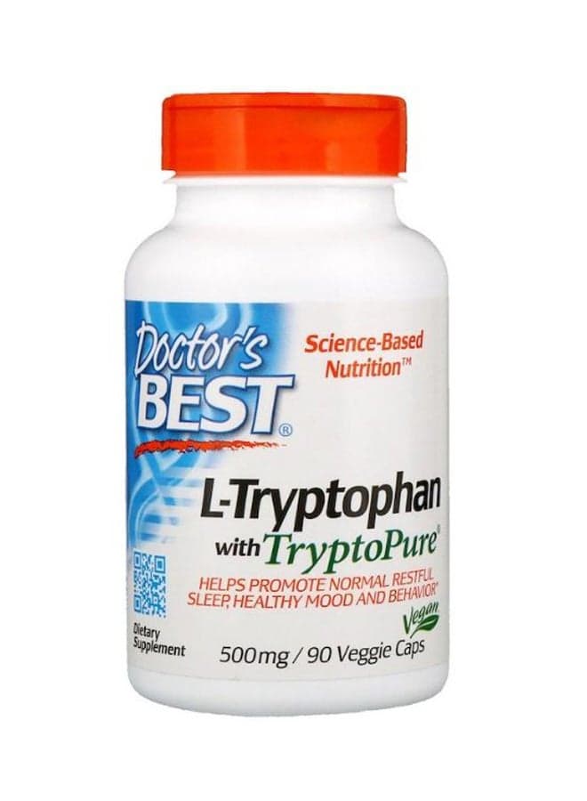 L-Tryptophan With TryptoPure Dietary Supplement - 90 Capsules