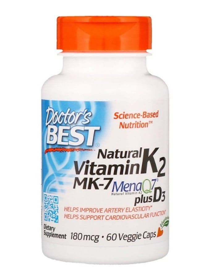Natural Vitamin K2 Mk-7 - 60 Capsules