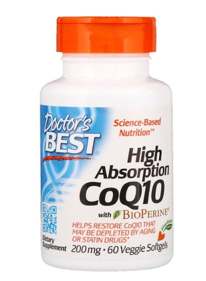 High Absorption CoQq10 With BioPerine - 60 Softgels