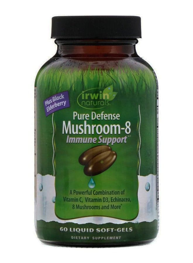 Pure Defense Mushroom 8 Immune Support 60 Soft Gel