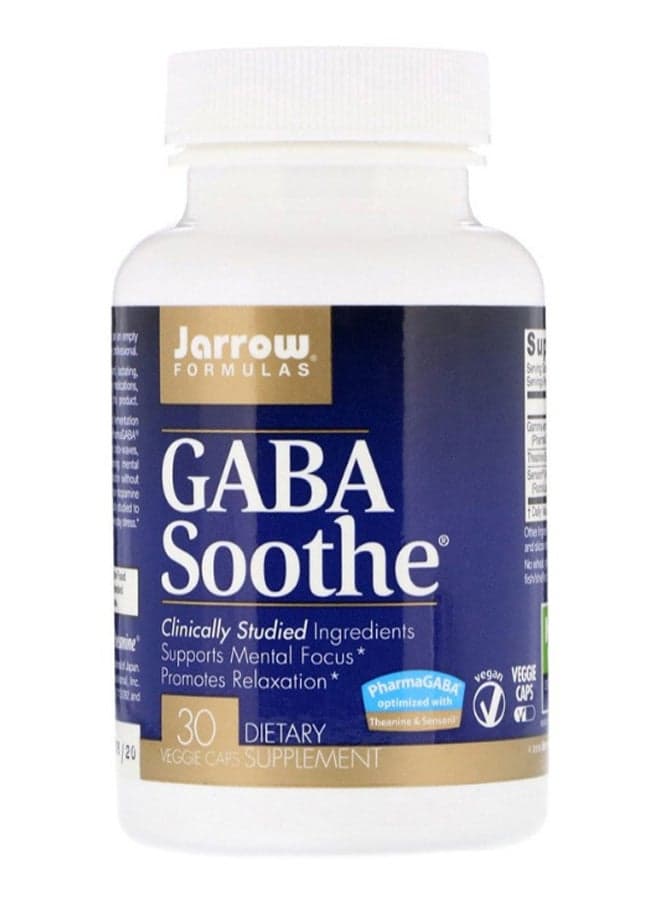 GABA Soothe Dietary Supplement - 30 Capsules