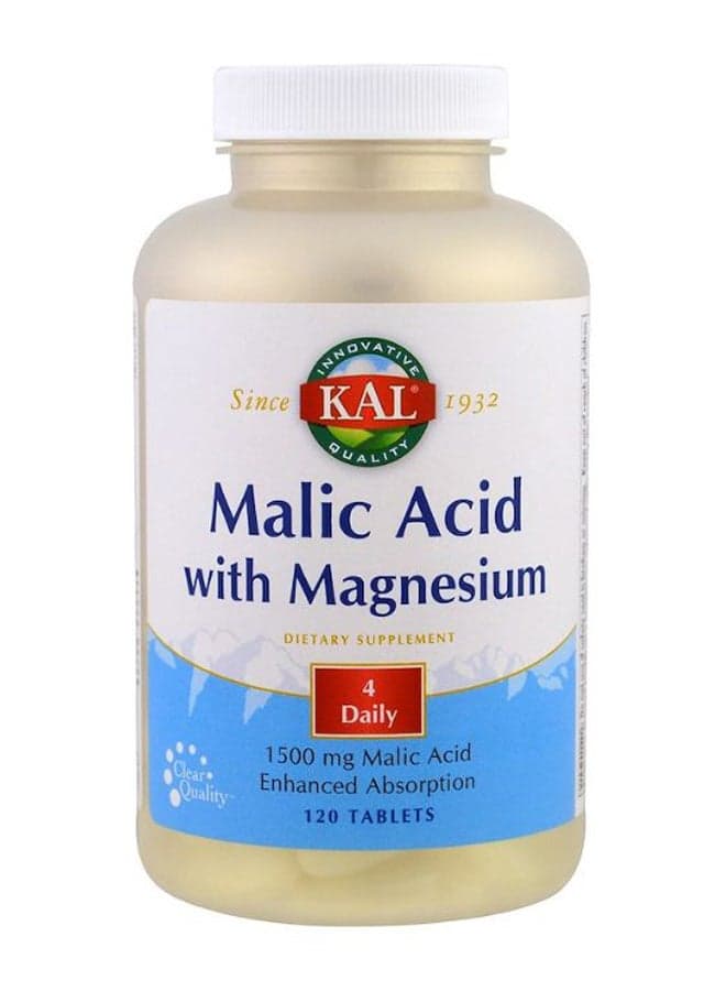 Malic Acid With Magnesium - 120 Tablets