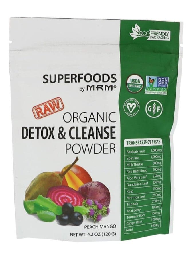 Organic Detox And Cleanse Peach Mango Powder