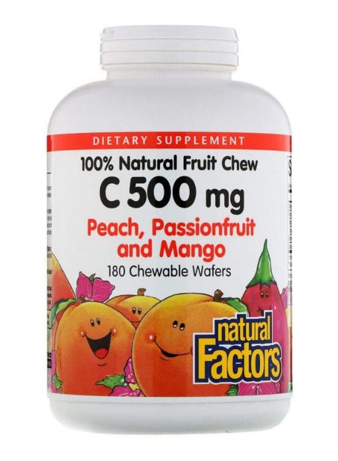 Peach With Passionfruit And Mango Natural Fruit - 180 Chewables