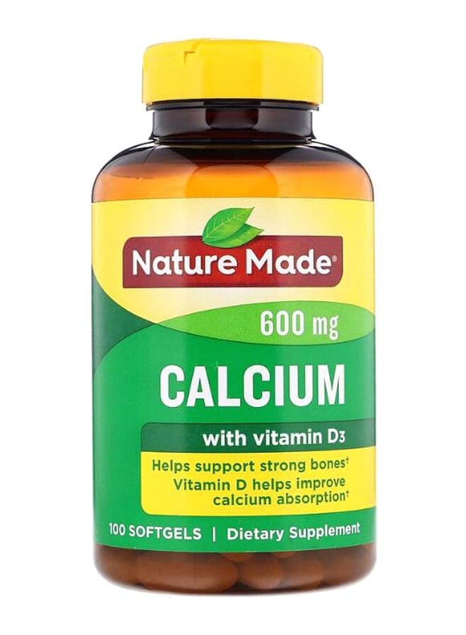 Calcium With Vitamin D3 - 100 Softgels