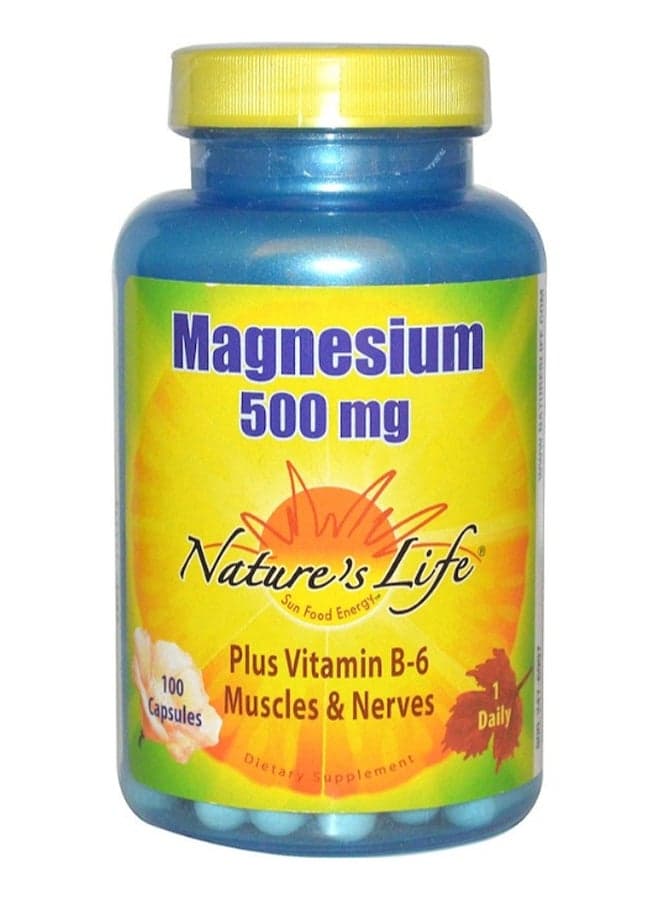 Magnesium Muscles And Nerves Support - 100 Capsules