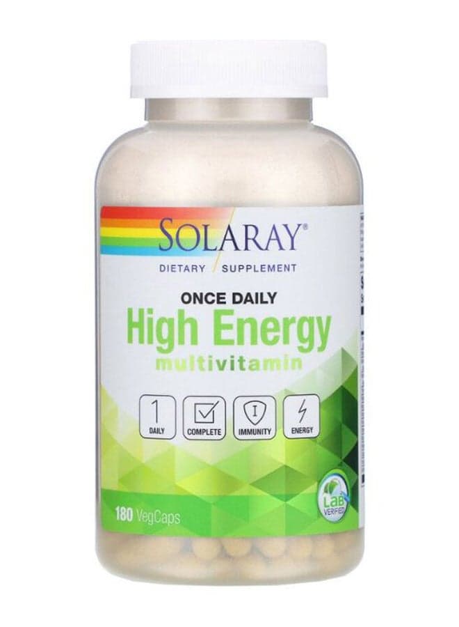 Once Daily High Energy Multivitamin - 180 Veg Capsules