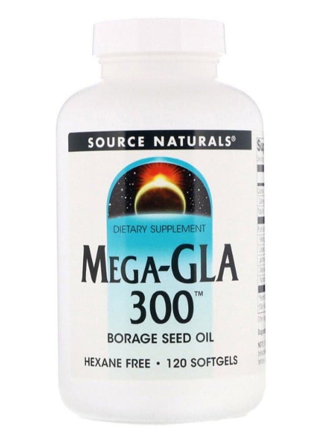 Mega GLA 300 Borage Seed Oil - 120 Softgels