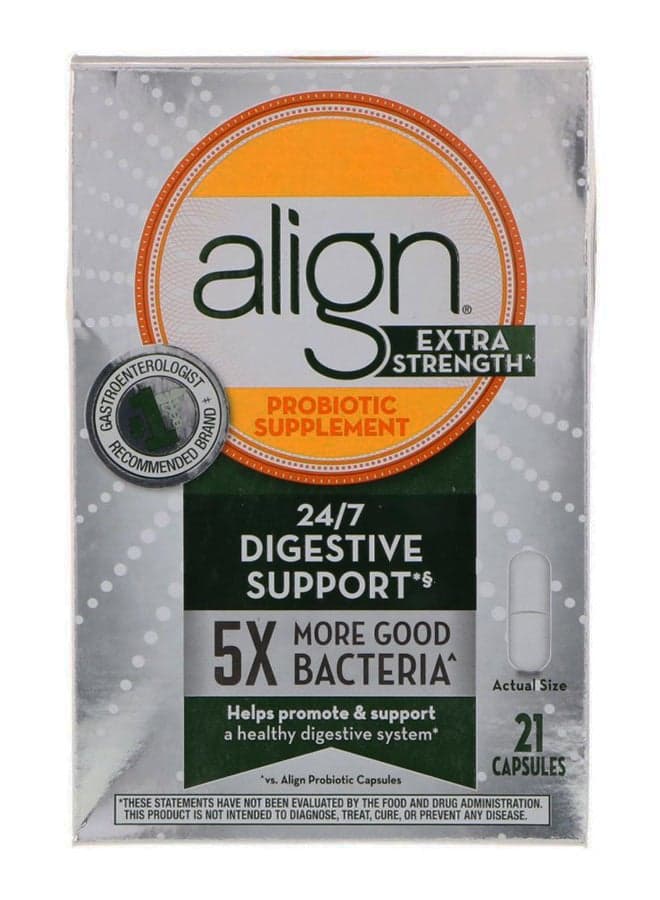 Digestive Support Probiotic Supplement - 21 Capsules