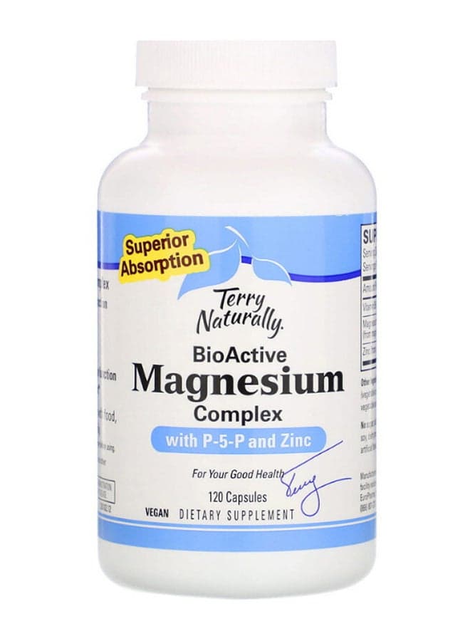 BioActive Magnesium Complex With P-5-P And Zinc - 120 Capsules
