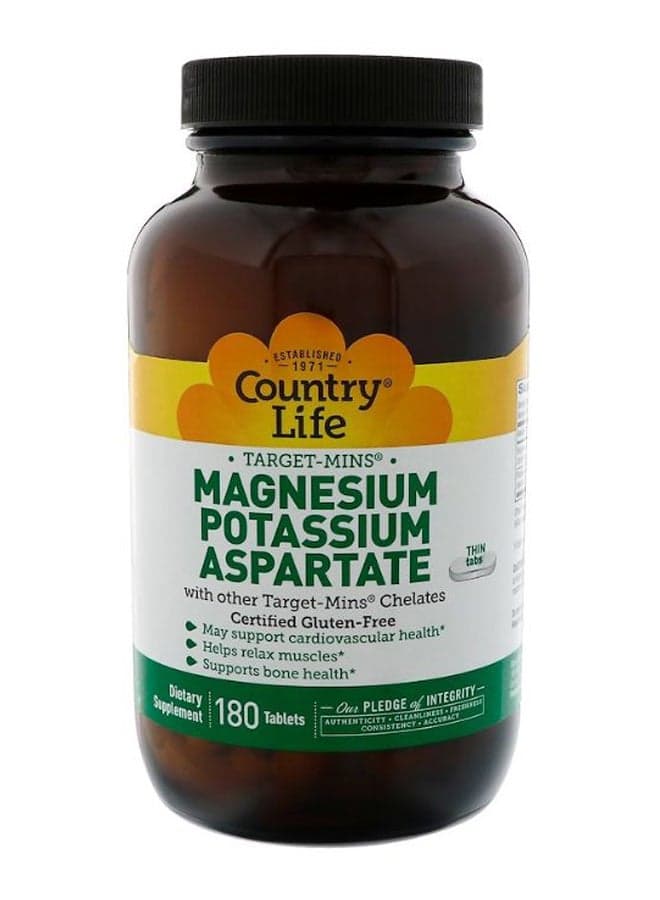 Magnesium Potassium Aspartate - 180 Tablets