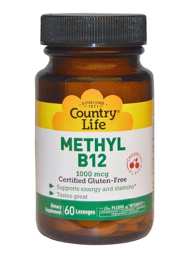 Methyl B12 Cherry Flavor Supports Energy And Stamina - 60 Lozenges