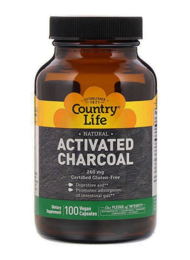 Activated Charcoal - 100 Capsules