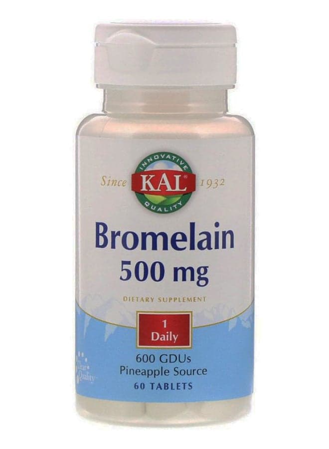 Bromelain 500 mg Dietary Supplement - 60 Tablets