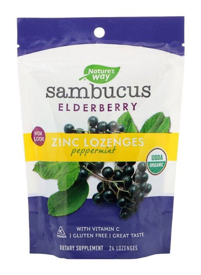 Sambucus Elderberry Dietary Supplement - 24 Lozenges