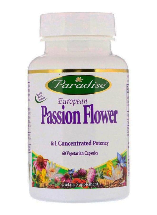 European Passion Flower - 60 Vegetarian Capsules
