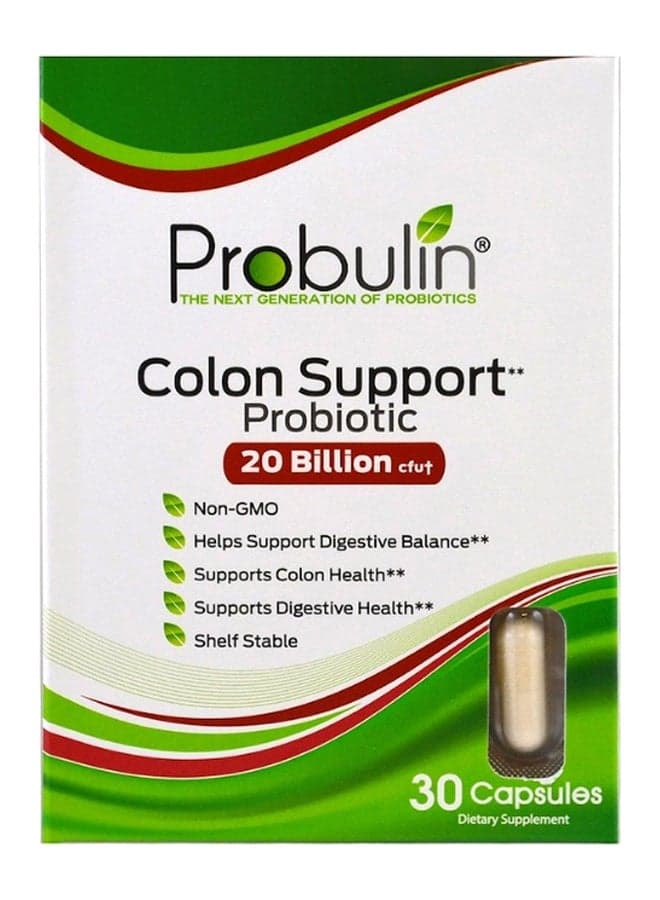 Colon Support Probiotic - 30 Capsules