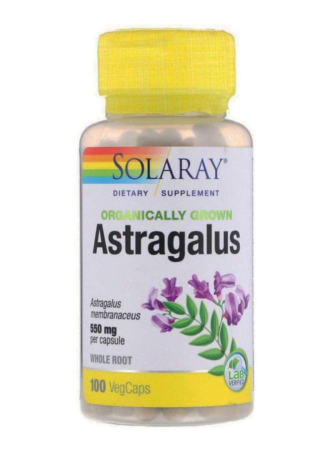 Organically Grown Astragalus - 100 Vegcaps