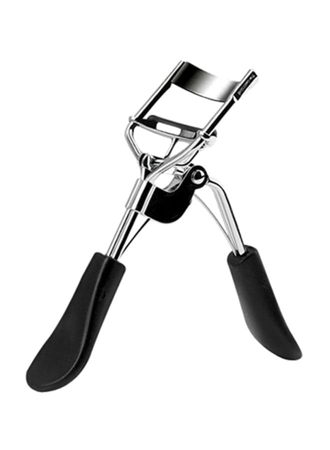 Stainless Steel Wide Angle Eyelash Curler Silver/Black