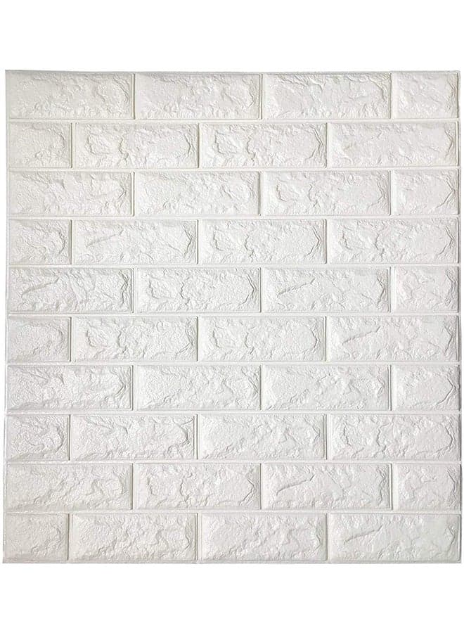 3D Brick Effect Wall Sticker Multicolour