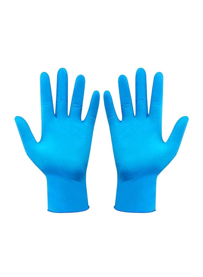 Portable Waterproof Anti-Slip Single Use Nitrile Glove Blue