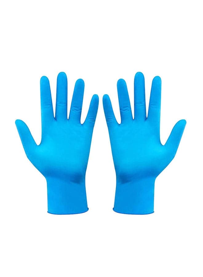 Portable Waterproof Anti-Slip Single Use Nitrile Glove Blue