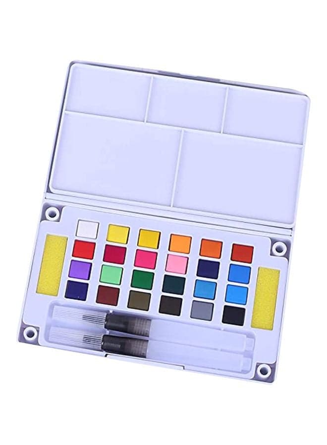 24-Colour Watercolour Paint Set MTAD002 Multicolour