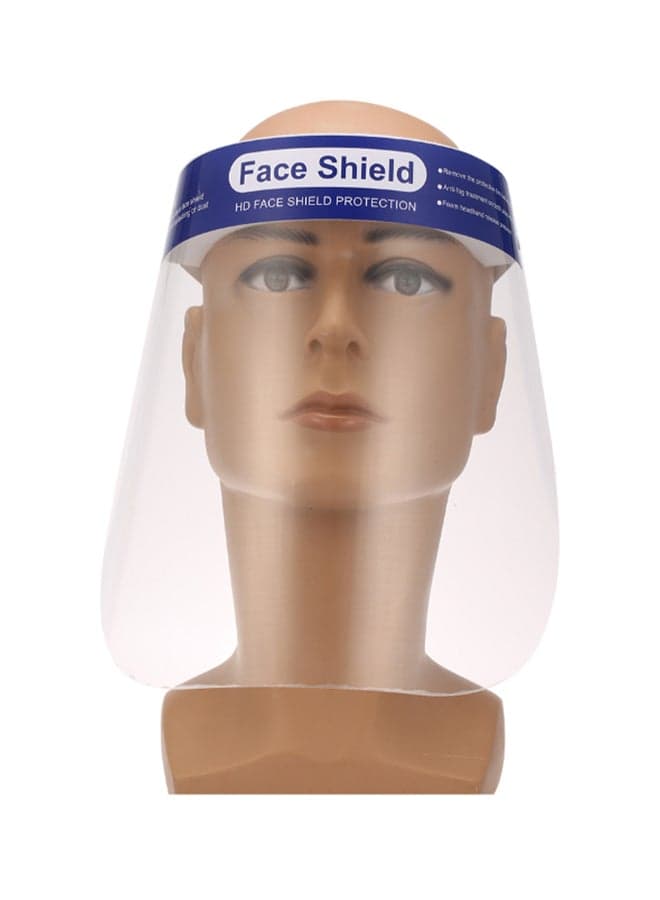 5-Piece Dust-Proof Protective Welding Safety Face Shield Blue/Clear 35 x 5 x 25cm