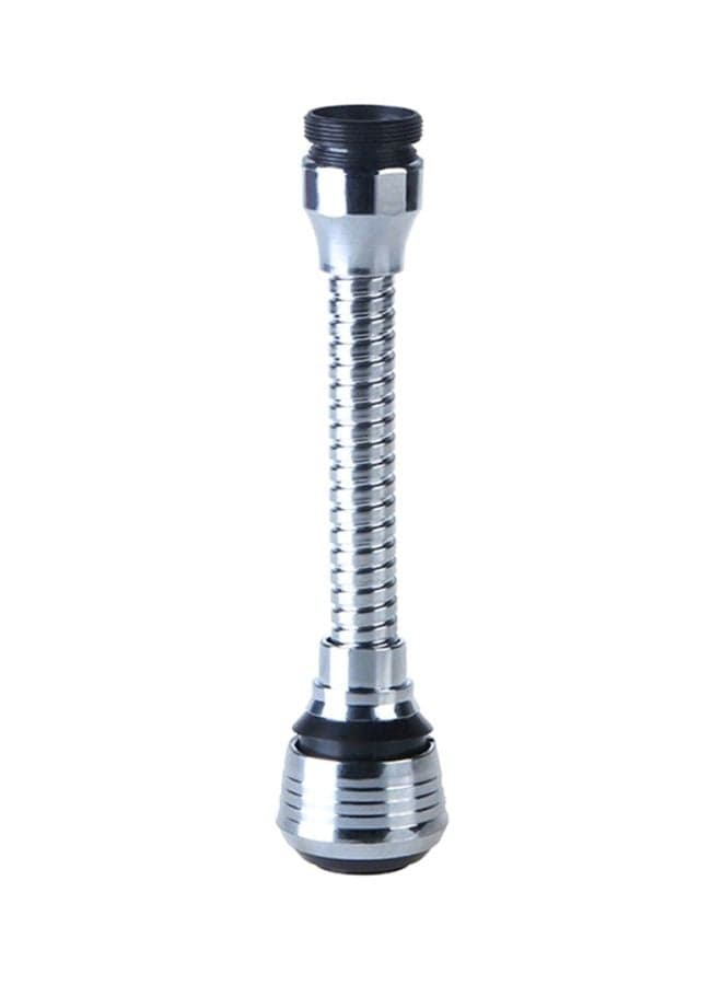 Rotatable Water Saving Tap Faucet Nozzle Silver/Black 16x3.5x3.5cm