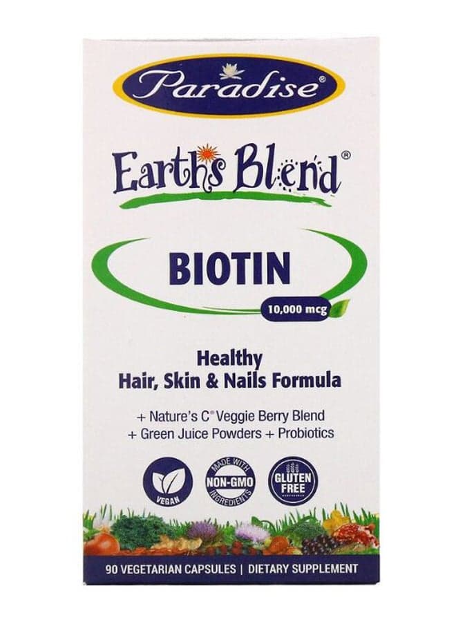 Earth's Blend Biotin - 90 Vegetarian Capsules
