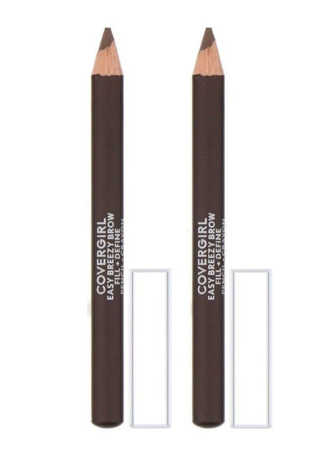 2-Piece Easy Breezy Brow Fill And Define Pencil 505 Rich Brown