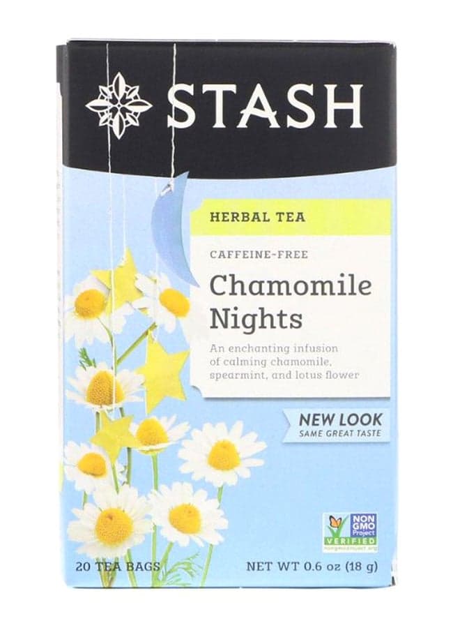 Pack Of 20 Herbal Tea Chamomile Nights Tea Bags