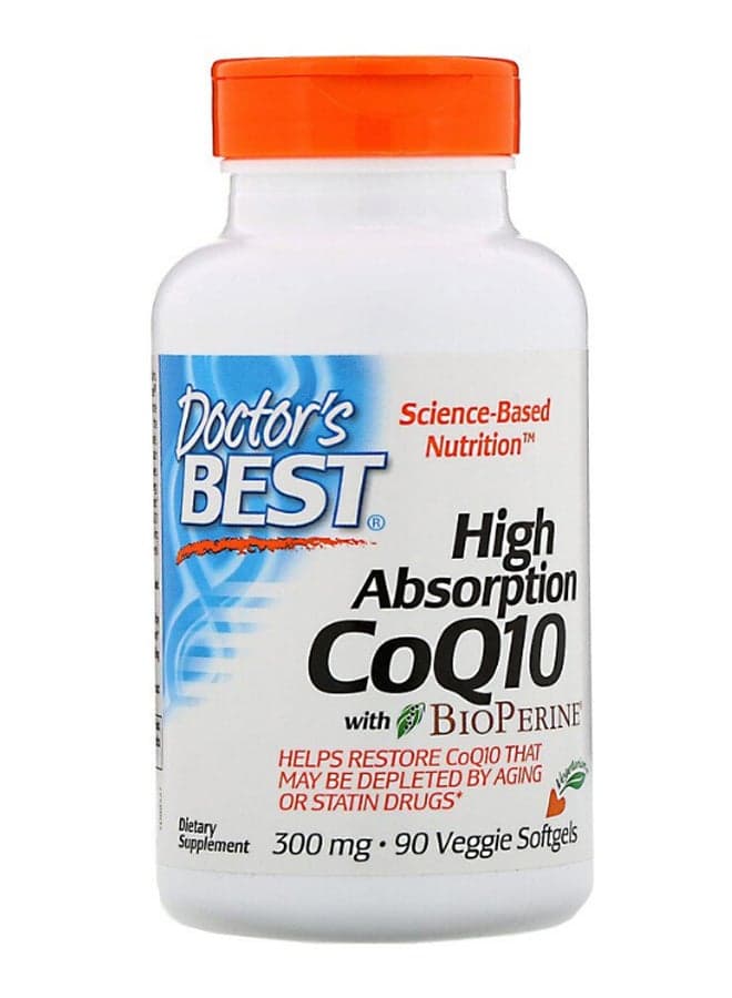 High Absorption CoQ10 With Bioperine - 90 Softgels