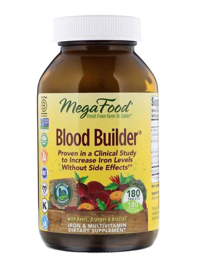 Blood Builder Iron And Multivitamin Supplement - 180 Tablets