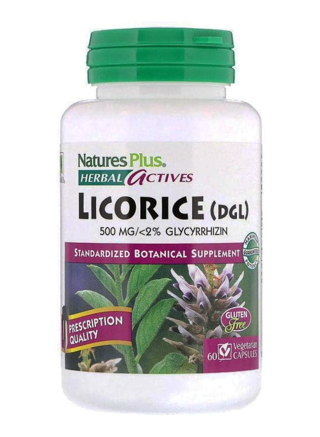 Herbal Actives Licorice (DGL) - 60 Capsules