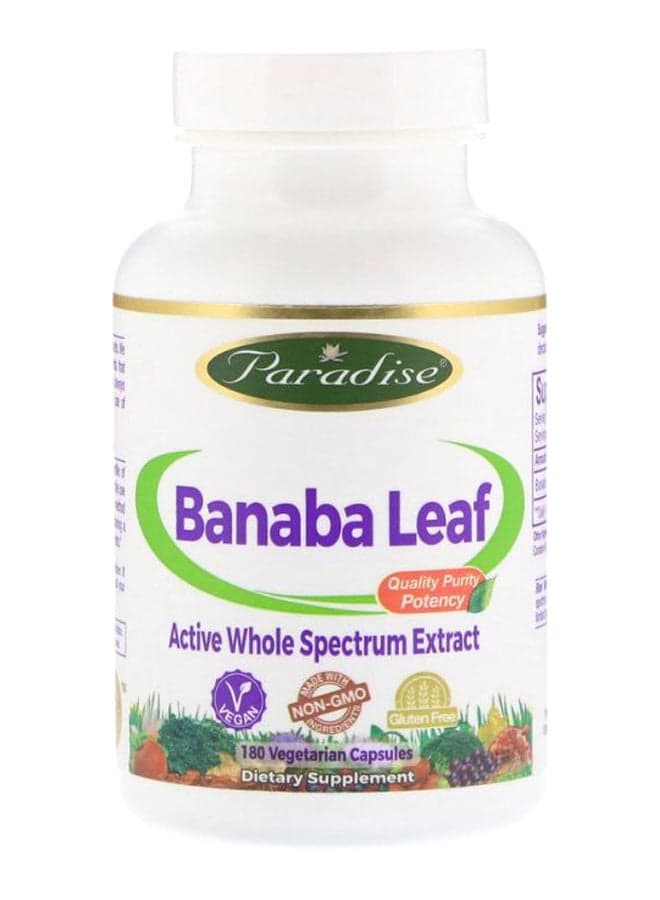 Banaba Leaf - 180 Vegetarian Capsules
