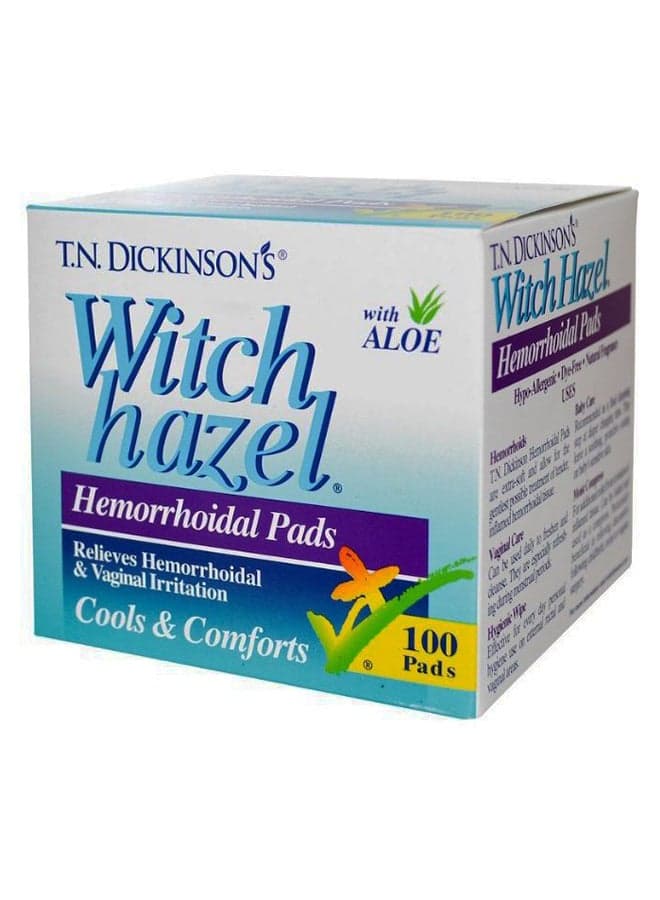 Witch Hazel Hemorrhoidal Pads With Aloe L