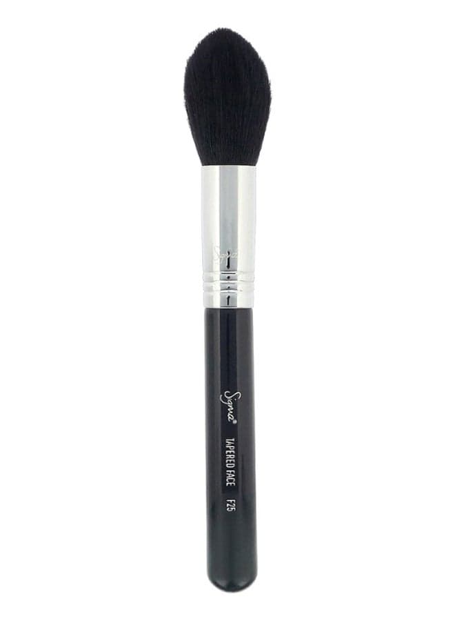 Tapered Makeup Brush Black/Silver