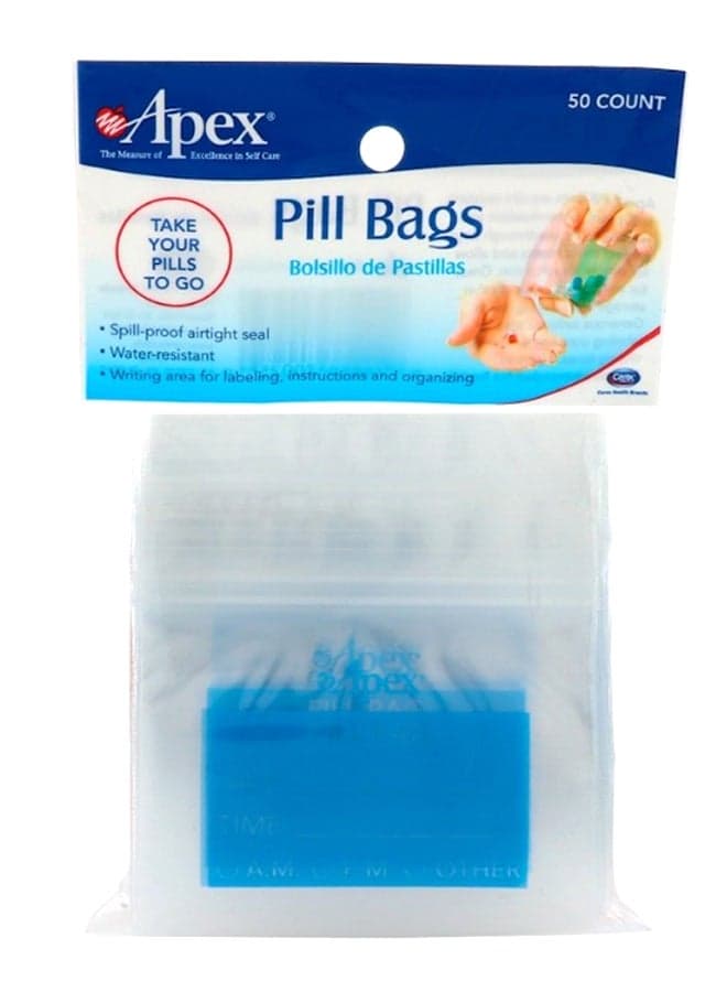 50-Piece Pill Bag Set