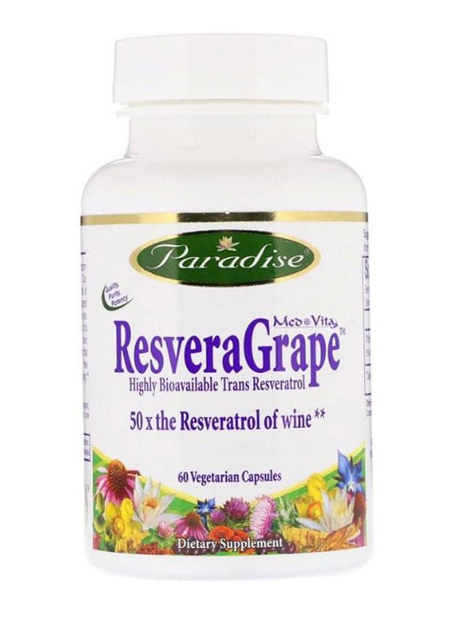 Resvera Grape Dietary Supplement - 60 Capsules