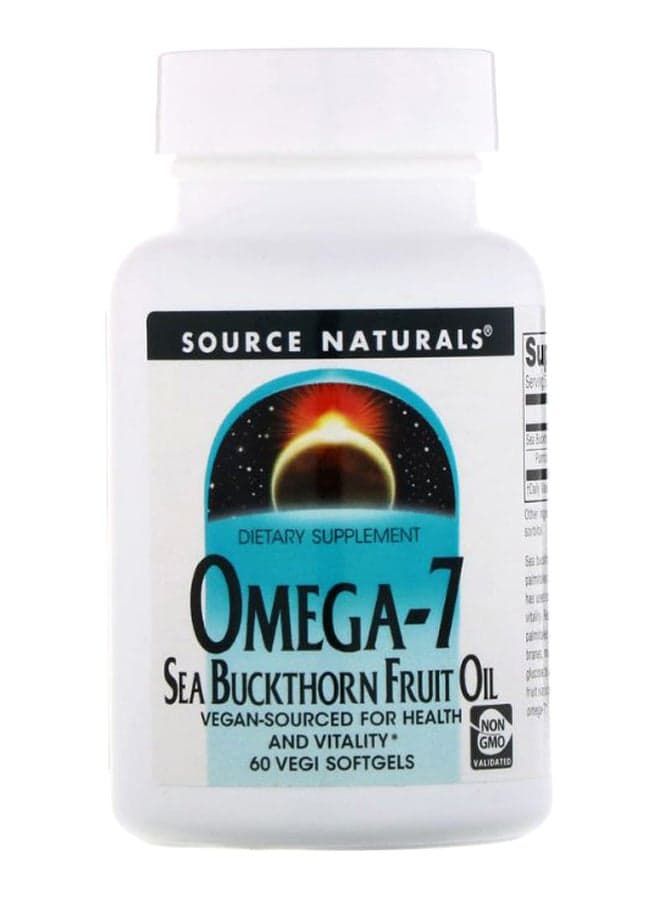 Omega 7 Seabuckthorn Fruit Oil - 60 Vegi Softgels