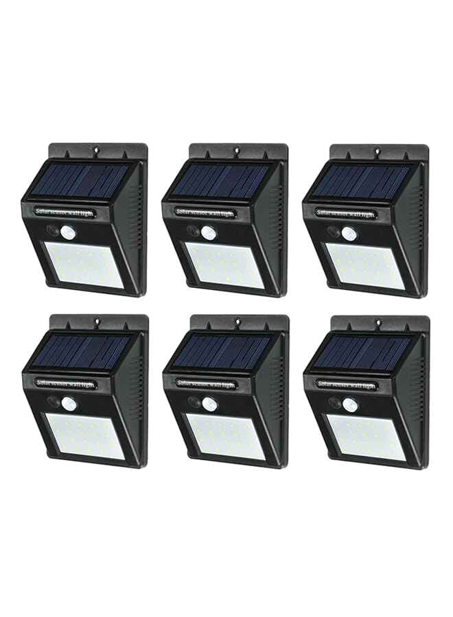 6-Piece Waterproof Night Sensor Light Set Clear 70cm