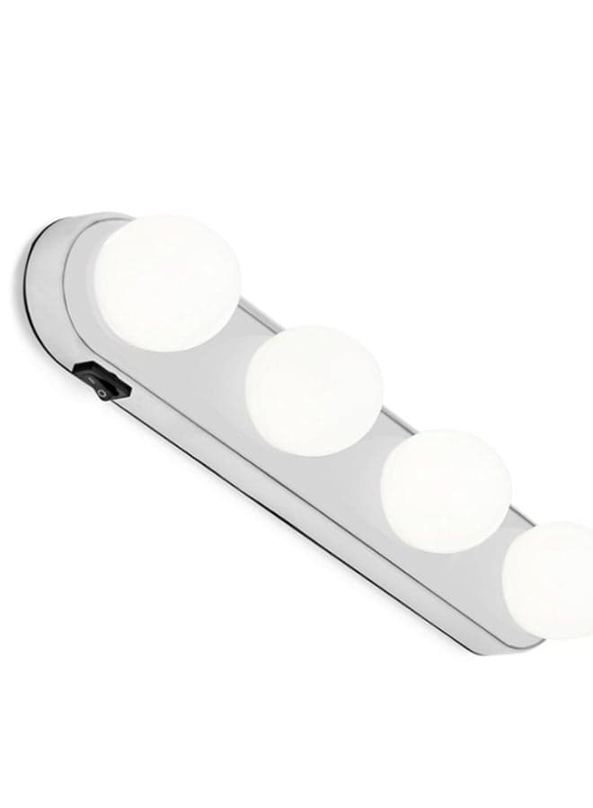 4 Bulb LED Wall Lamp White 35 x 4cm