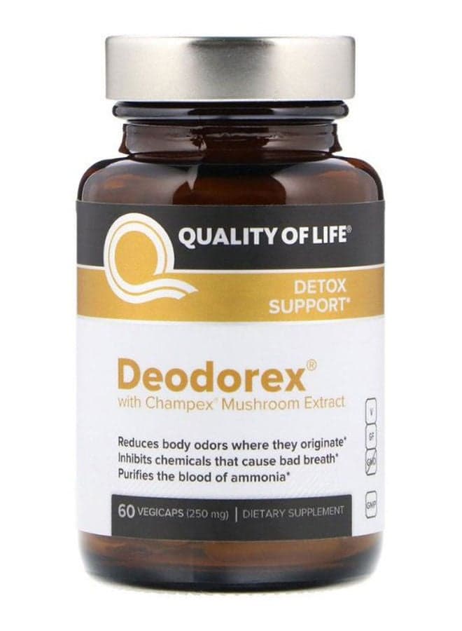 Deodorex With Champex Mushroom Extract - 60 Vegicaps