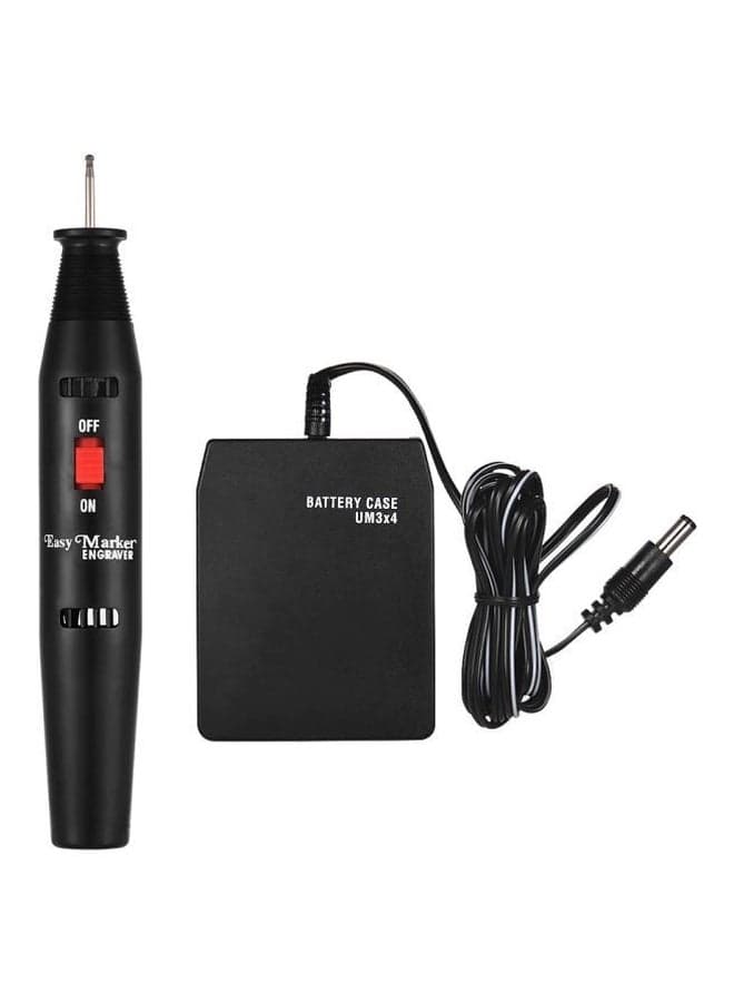 Electric Engraving Pen Black 19.8x11.7x2.8cm