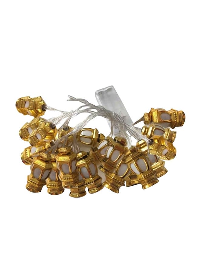 Ramadan LED Lantern Shaped String Light Gold/Clear 3meter