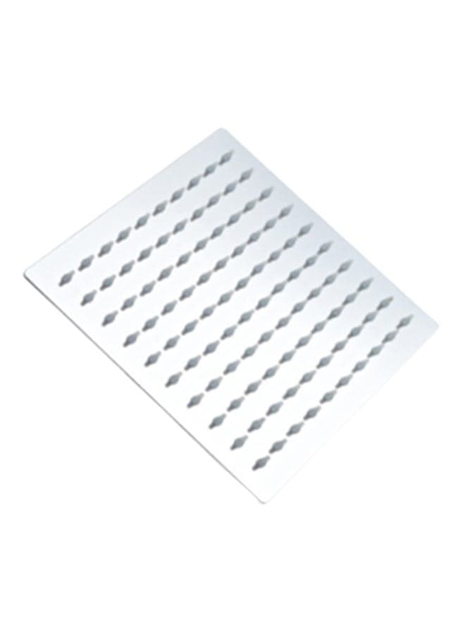 Pressure Rain Shower Head 100-Hold Silver 8inch