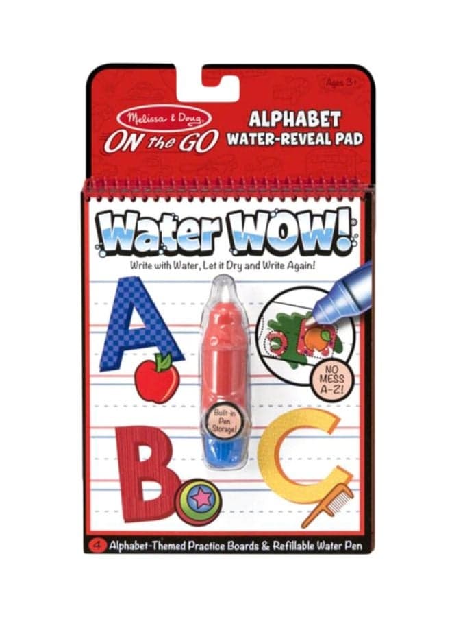 Water Wow Alphabet Themed Board And Refillable Water Pen HM0102277 Orange/Blue/White